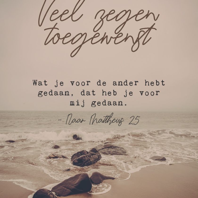 Wenskaart 'Veel zegen' - MA44026 -  LUV2022 bij MajesticAlly