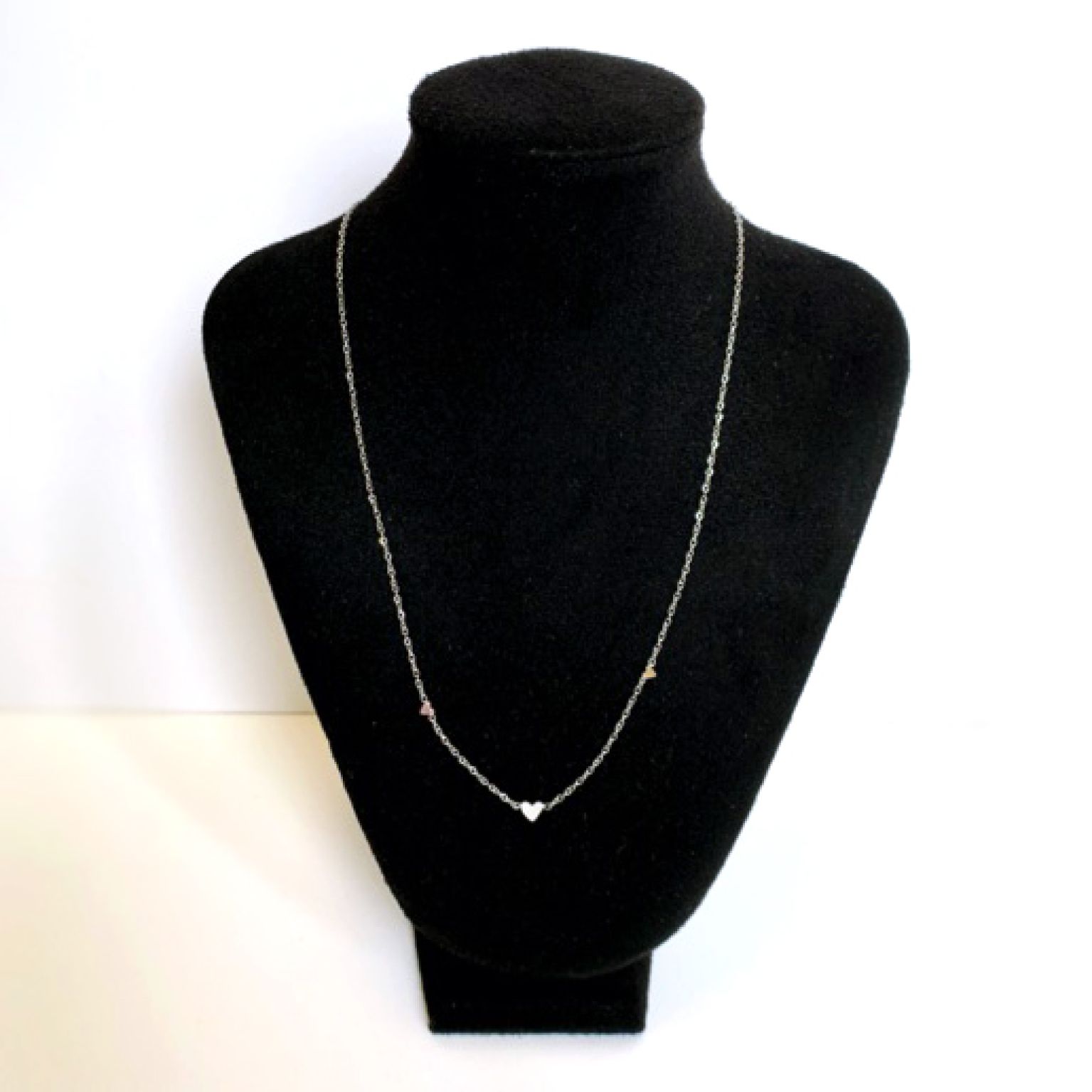 MA47012 - Ketting Drie Hartjes - Zilver