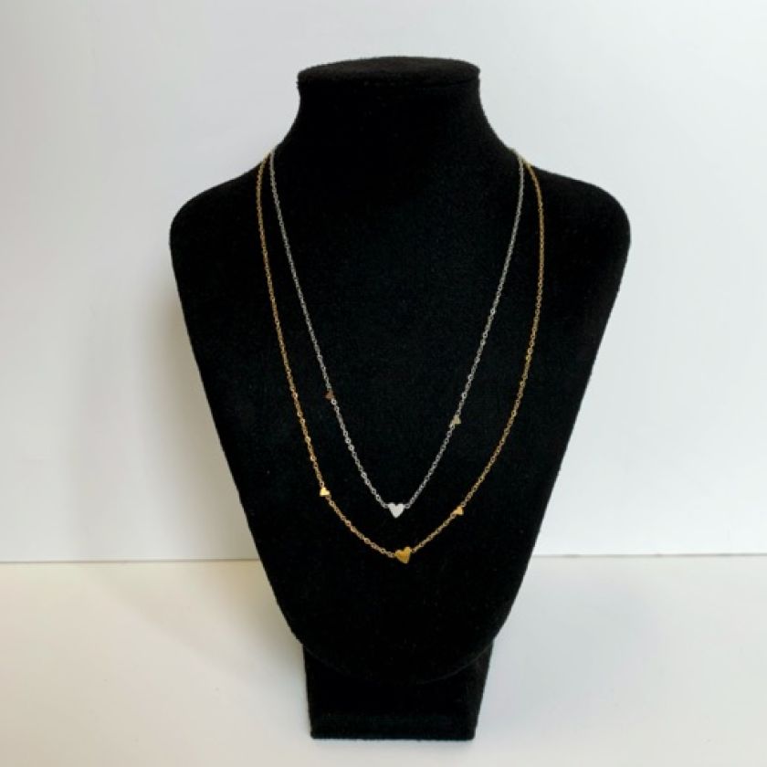 MA47011-MA47012 - Ketting drie hartjes