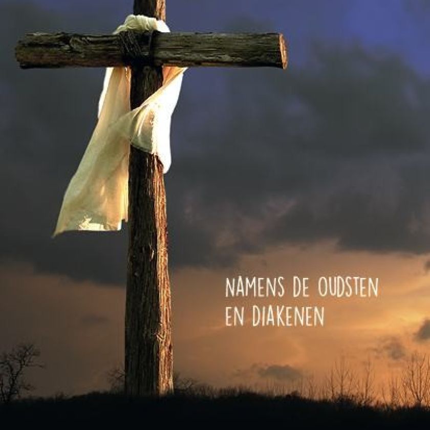 100 Voordeelkaarten kerk 'Gezegende paasdagen - kruis' - MA38035 -  Pasen bij MajesticAlly