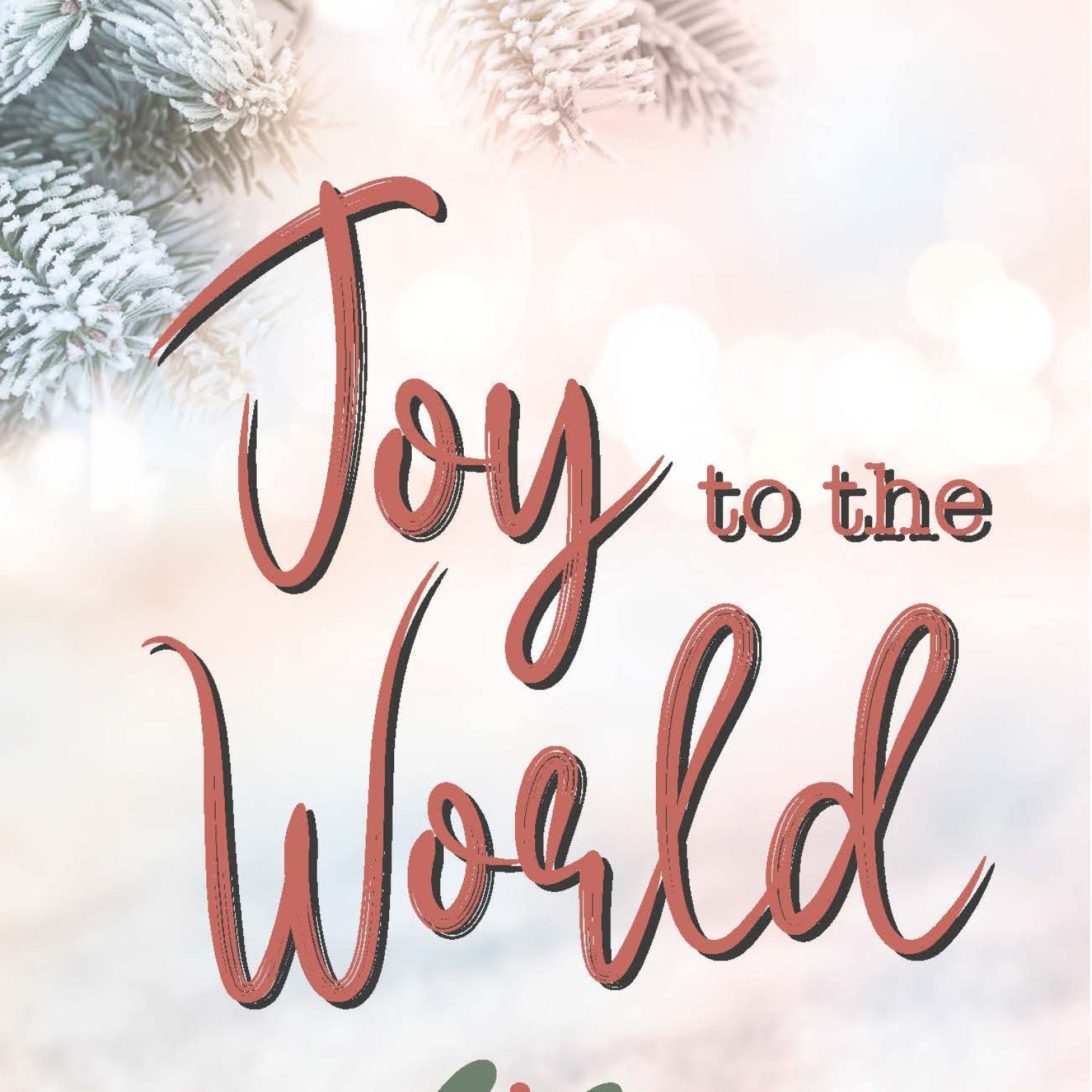 MA41505 - Minikaartje Kerst 'Joy to the world'