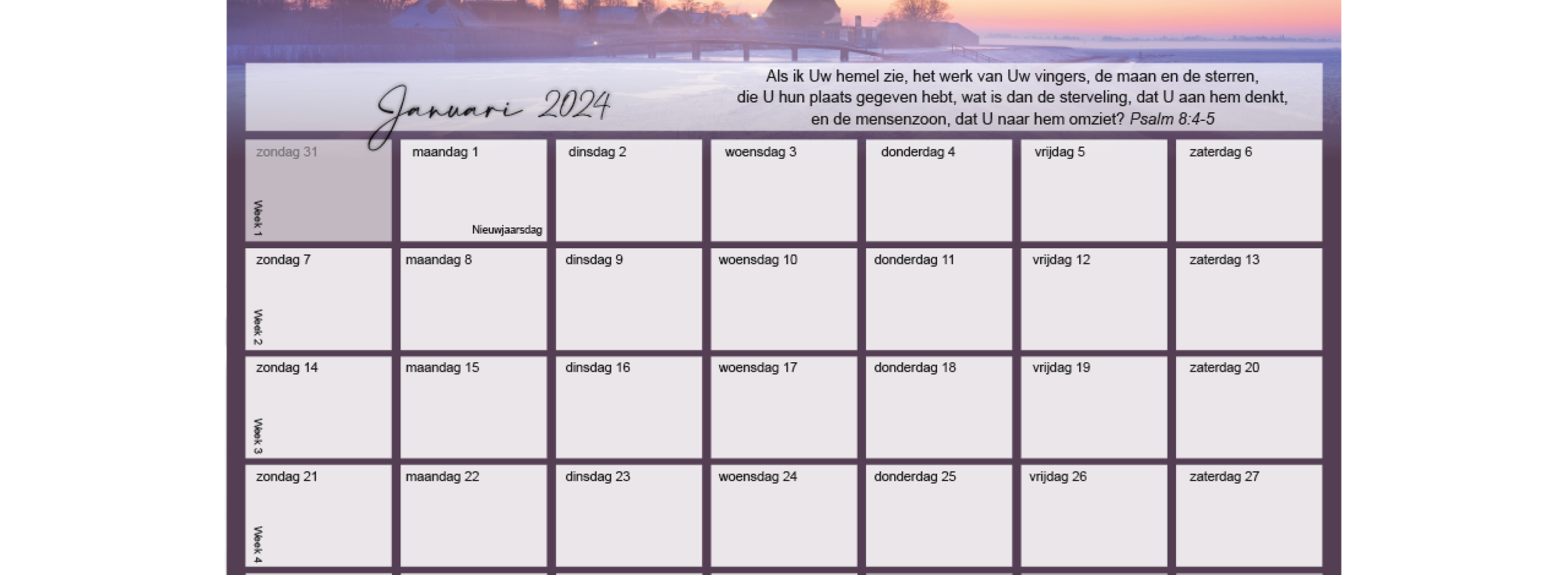 Maandkalender Psalmen binnen ae0675d9