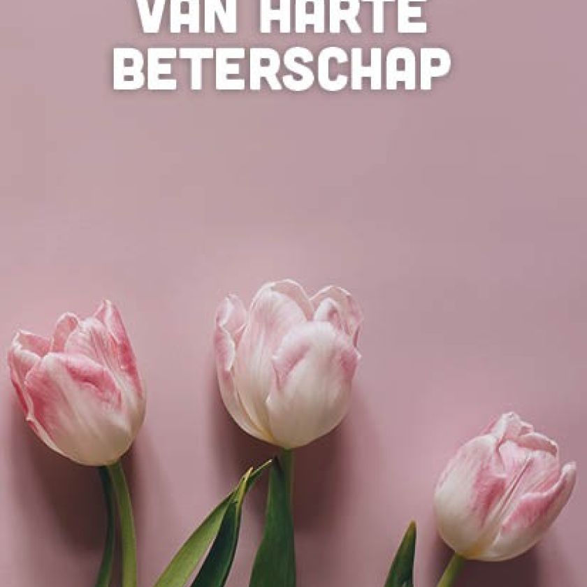 Voordeelkaart 'Van harte beterschap - roze tulpen' - MA38093 -  Voordeelkaarten christelijk bij MajesticAlly
