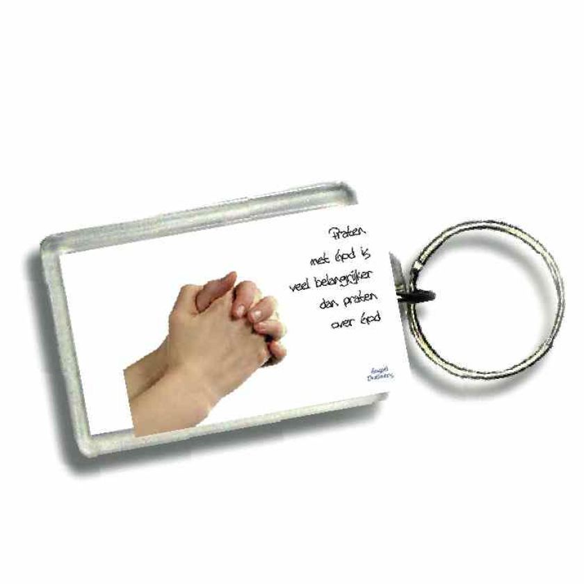 Sleutelhanger praten met God - 46630 -  Gospel Oneliner bij MajesticAlly