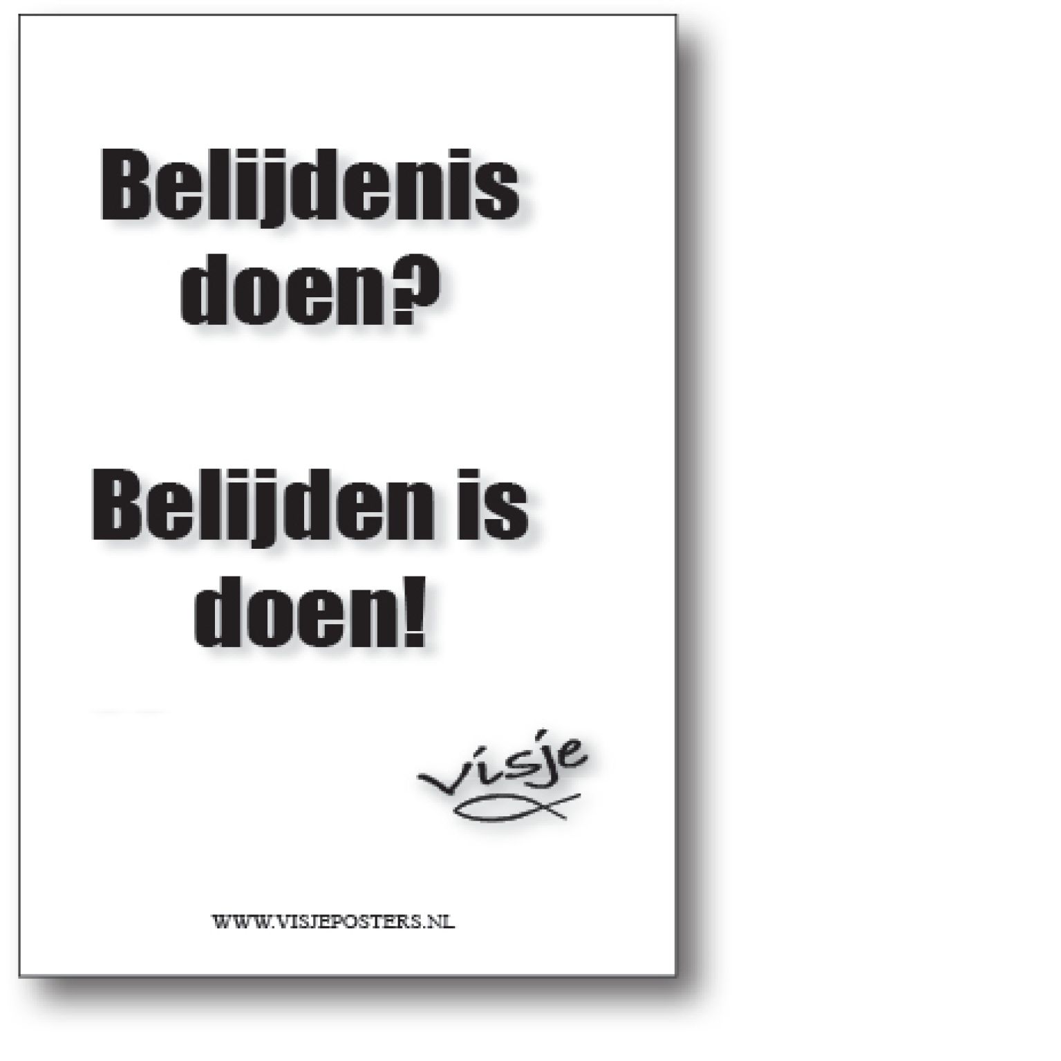 minikaart Visje 'Belijdenis doen'