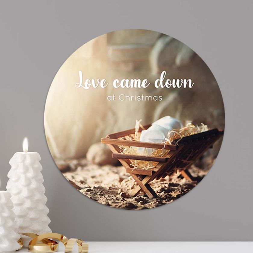 Kerstcirkel 'Love came down' - MA39804 -  Diverse kerstcadeaus bij MajesticAlly