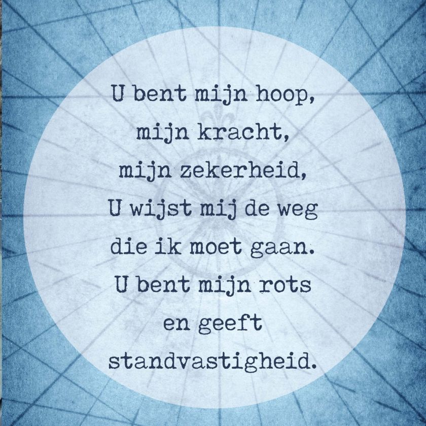 Poster A4  U bent mijn hoop - Opwekking 564 - 552649P -  Posters bij MajesticAlly