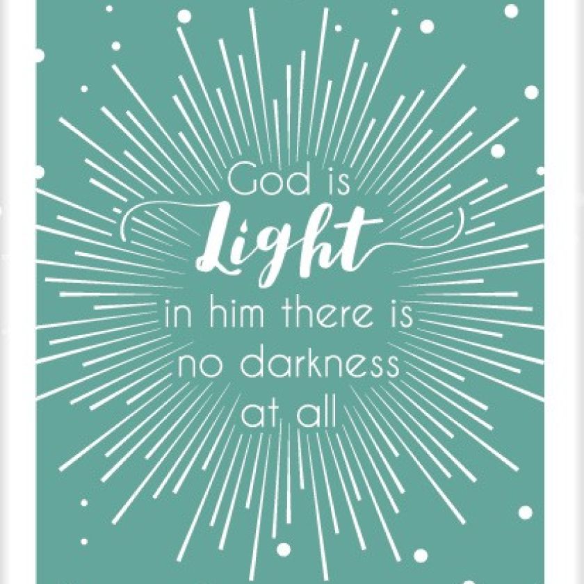 Kaart 'God is light' - MA25017 -  Beautiful Day bij MajesticAlly