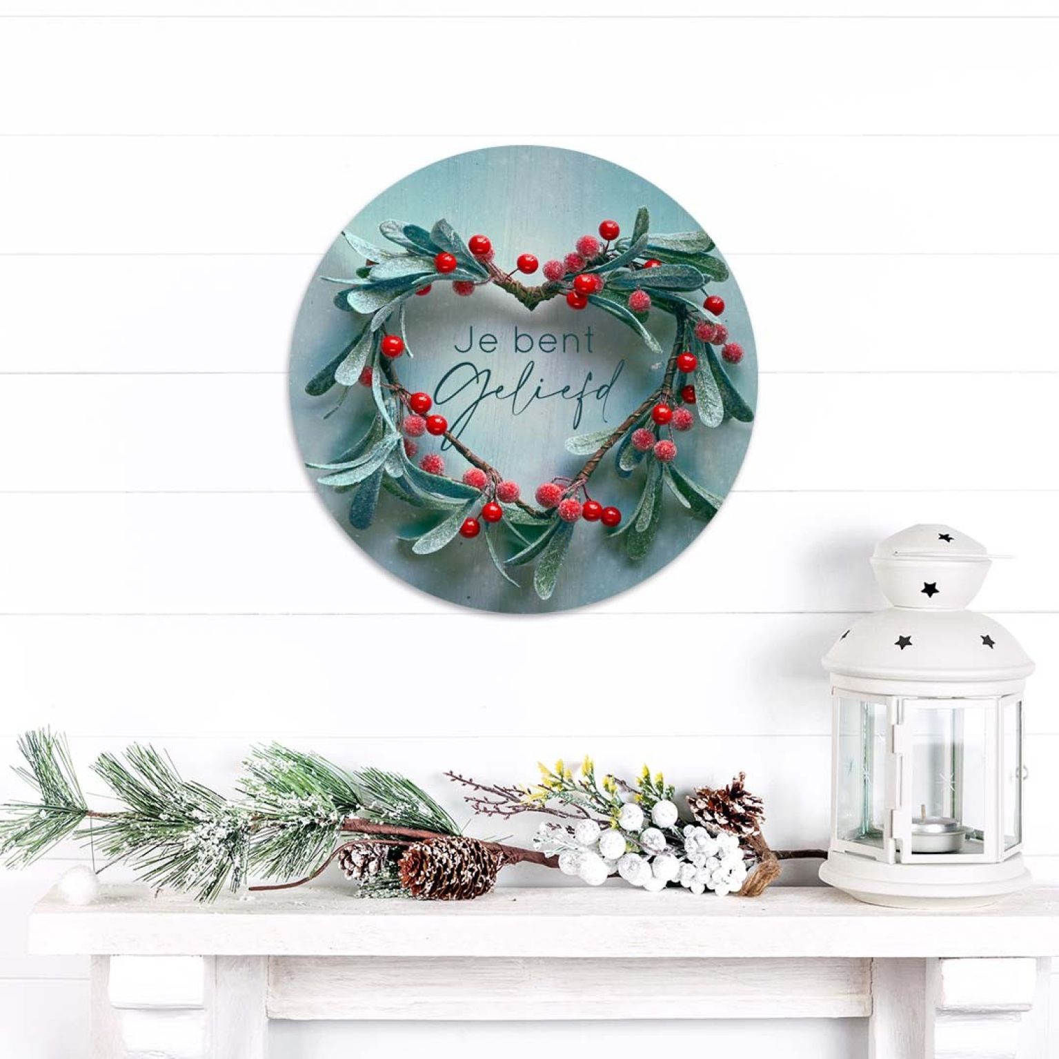 Kerstcirkel 'Je bent geliefd' - MA39801 -  Diverse kerstcadeaus bij MajesticAlly