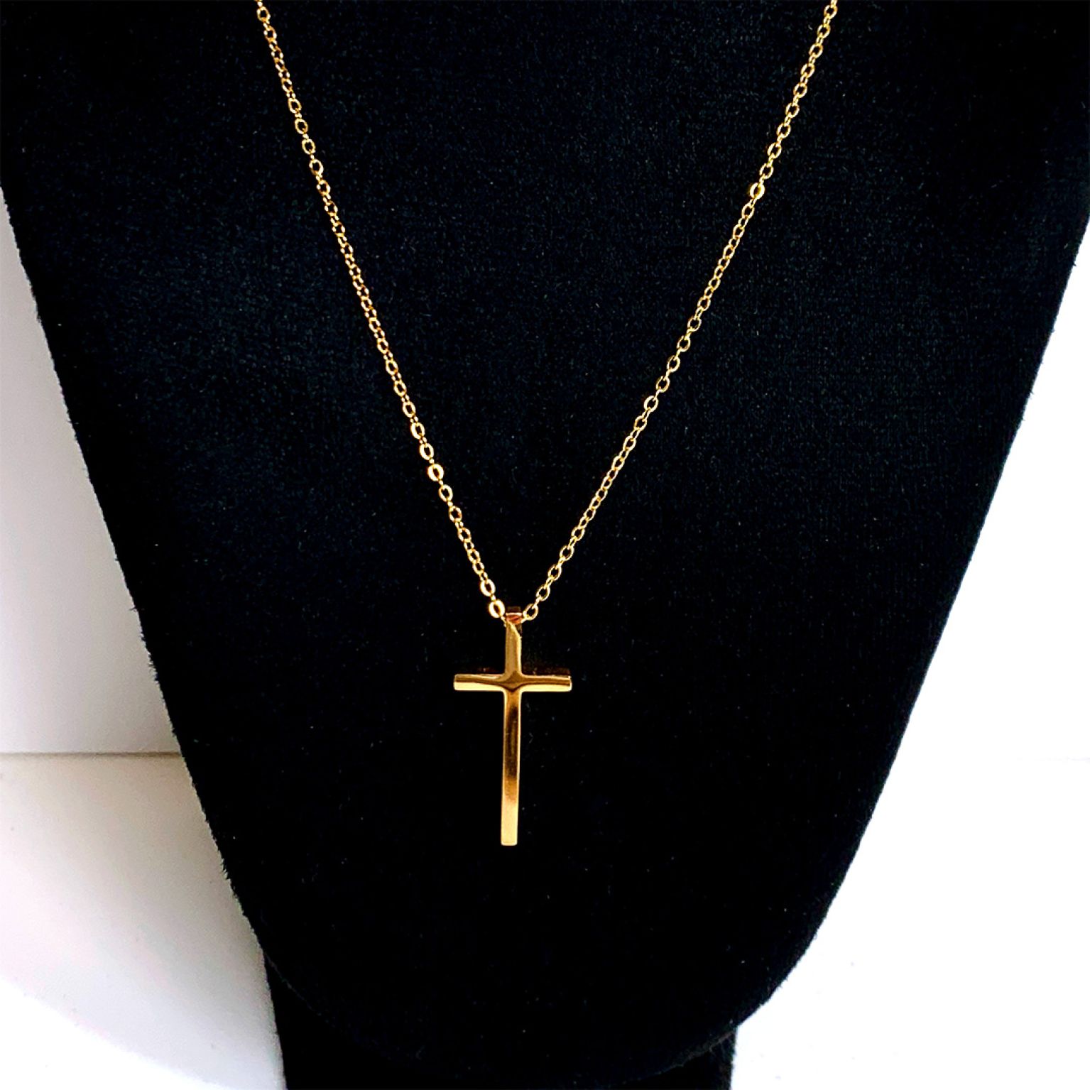 MA47015 - Ketting kruisje 3 cm - Goud