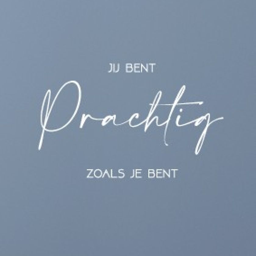 Minikaart 'Jij bent prachtig' - 552619MK -  Liefde & Vriendschap