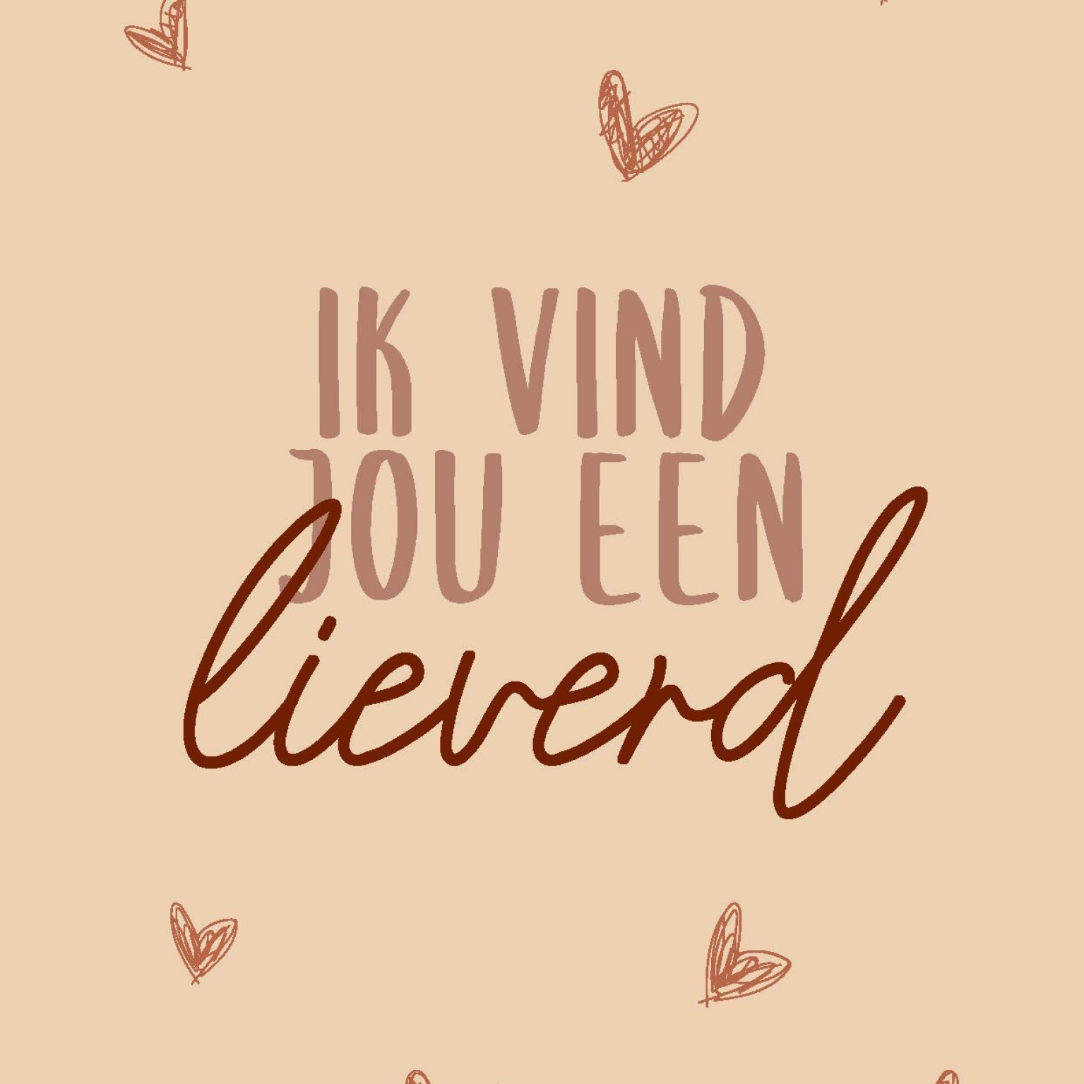 Wenskaart 'Lieverd' - MA44033 -  LUV2022 bij MajesticAlly