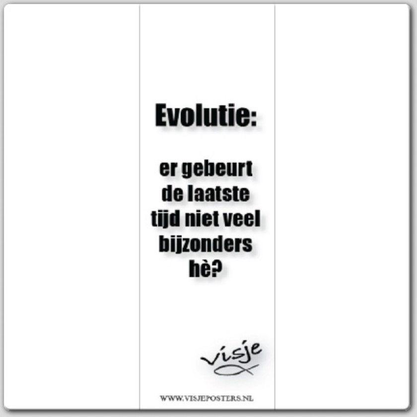 Boekenlegger visje evolutie er gebeurt - 44859 -  Visje bij MajesticAlly