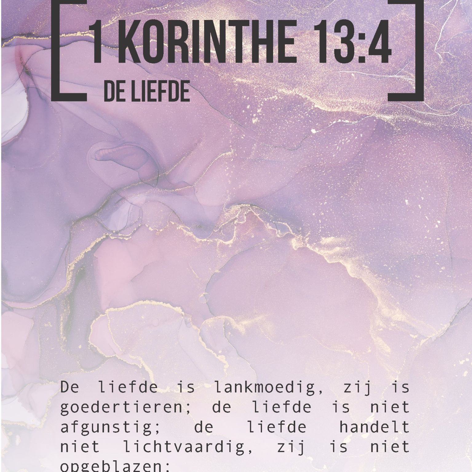 Bijbeltekstkaart '1 Korinthe 13:4' SV - MA42105 -  Interieurkaarten bij MajesticAlly
