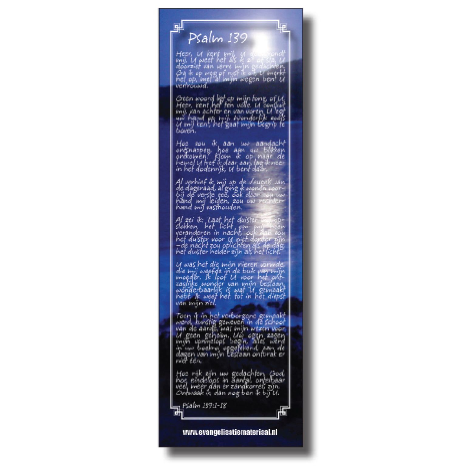 Boekenlegger 'Psalm 139'