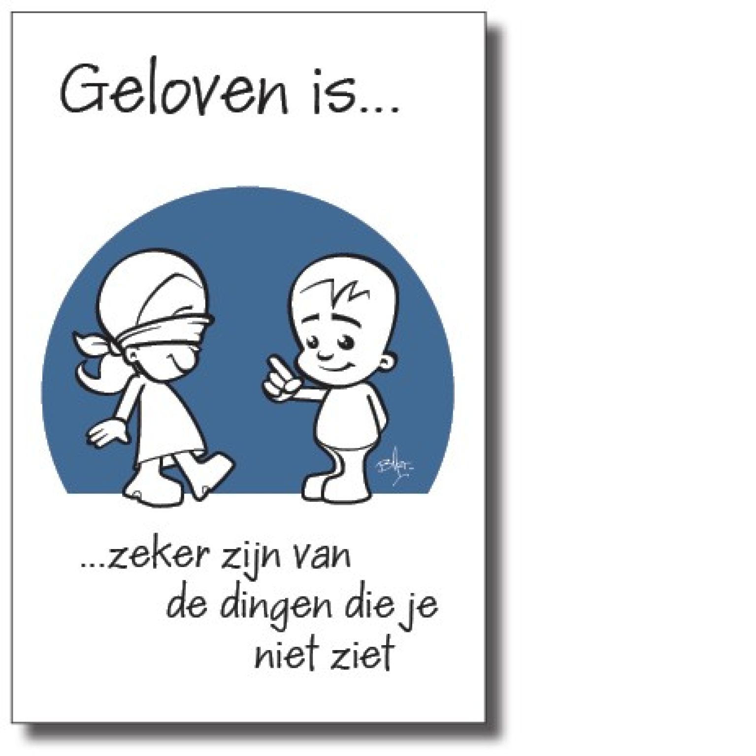 10x kaart 'Geloven is zeker zijn...' - 44523 -  Geloven is bij MajesticAlly