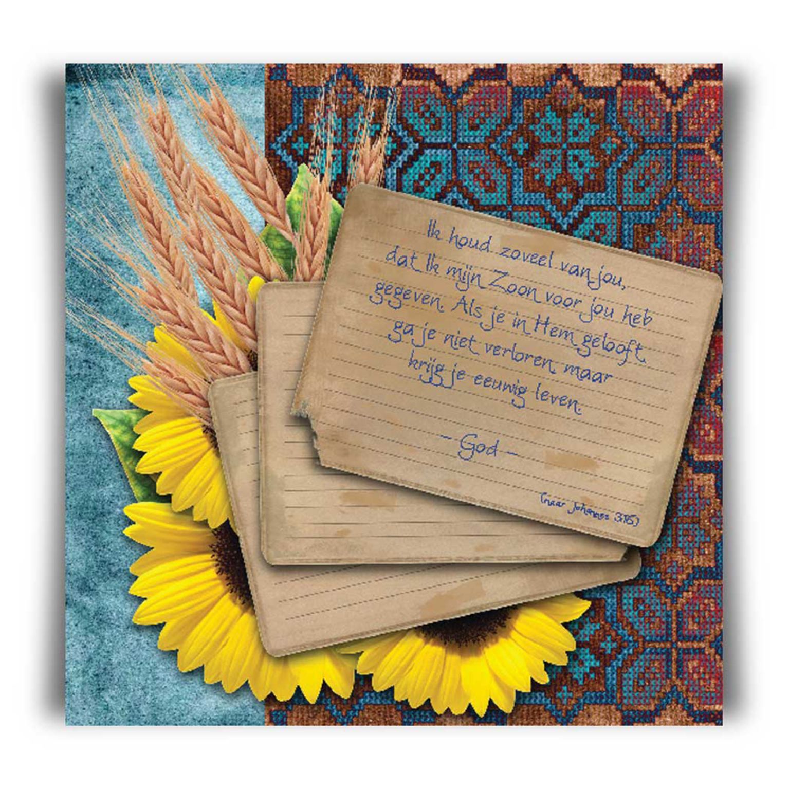 Kaart 'Ik houd zoveel van jou' - 45011 -  Bible Message bij MajesticAlly