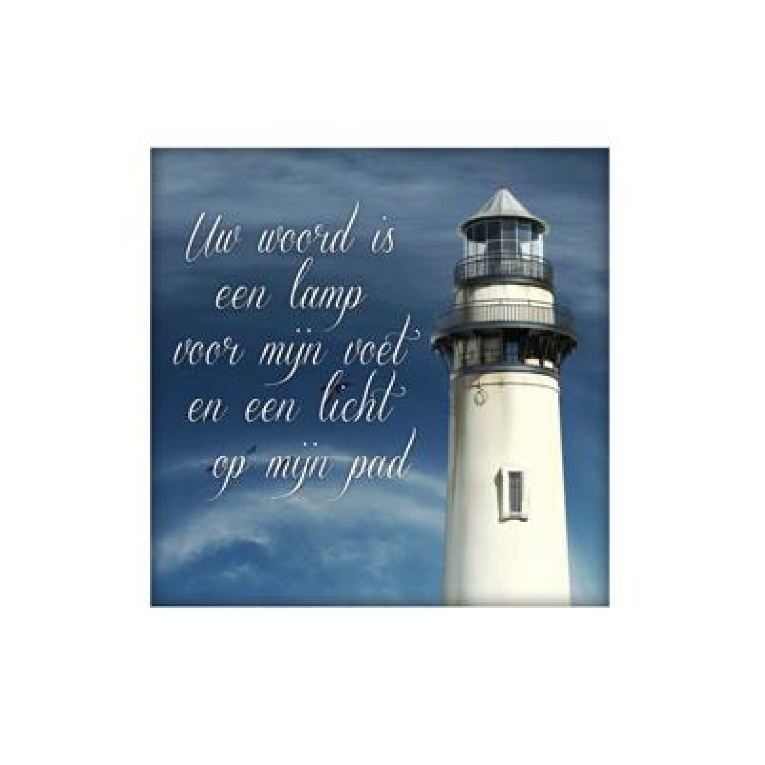 Wenskaart 'Uw woord is een lamp voor mijn voet' - MA14006 -  Living Melodies bij MajesticAlly