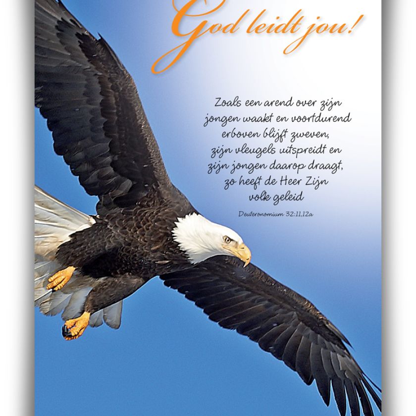 Poster A4 'God leidt jou' - 46822 -  Wanddeco bij MajesticAlly