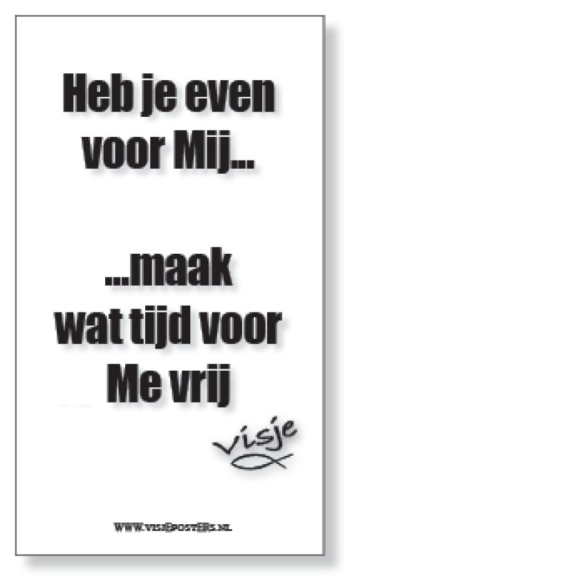 Kaart visje heb je even voor mij - 44129 -  Visje kaarten bij MajesticAlly