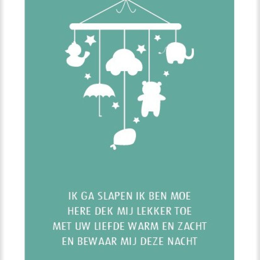 Kaart 'Ik ga slapen ik ben moe' - MA25034 -  Beautiful Day bij MajesticAlly