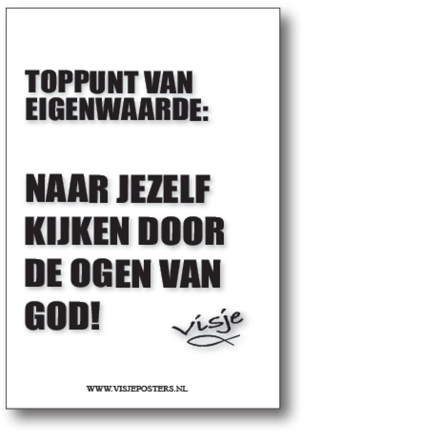 minikaart Visje 'Toppunt van eigenwaarde'