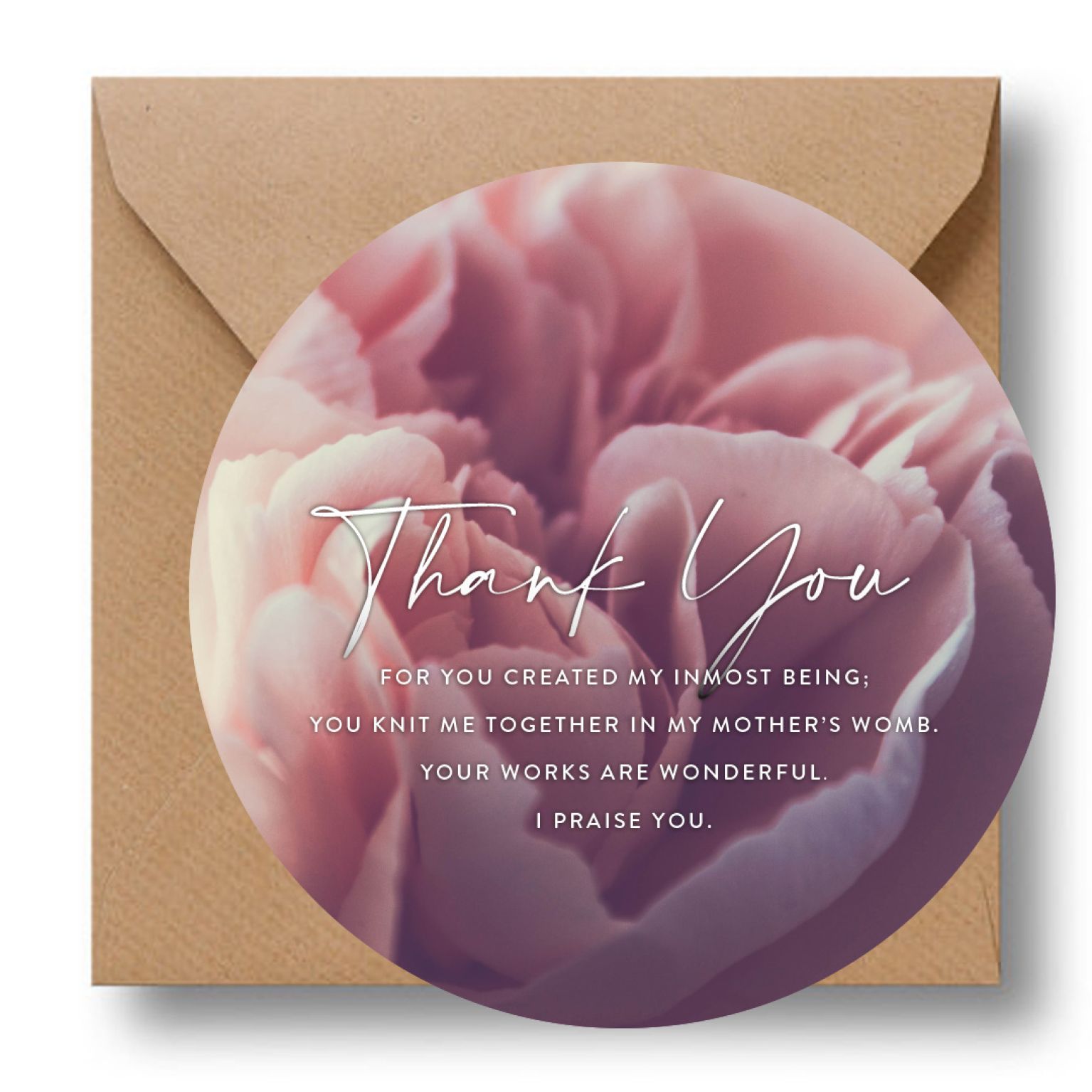 MA39627 Cirkelcadeau 'Thank You' - bloem'