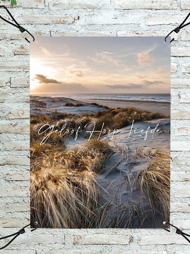 MA44504 Tuinposter 'Geloof, Hoop, liefde'