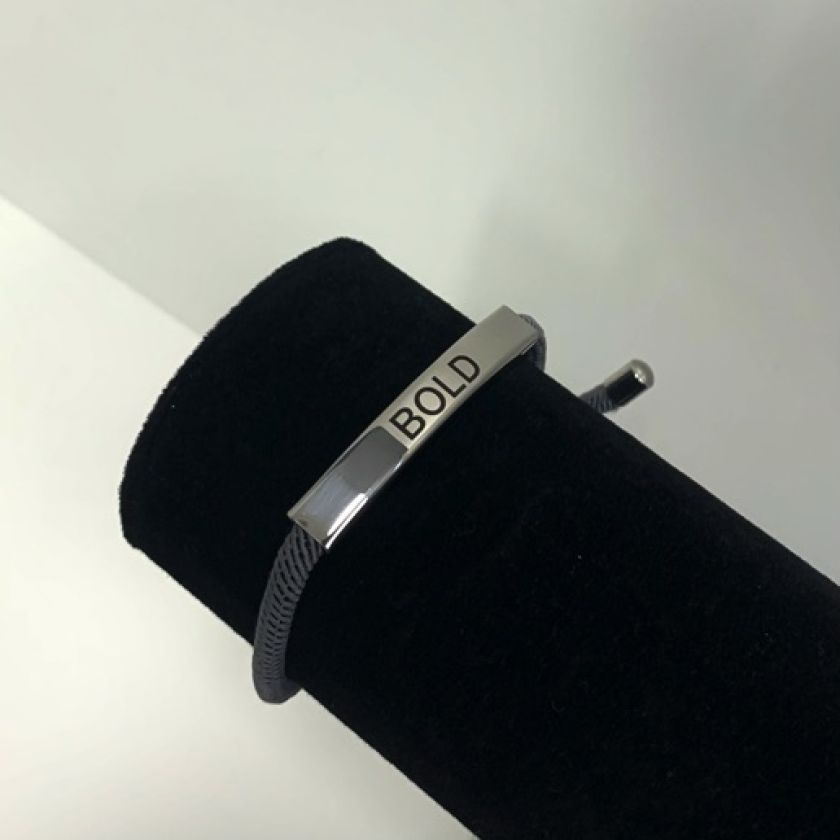 MA47618 - touwarmband Bold grijs