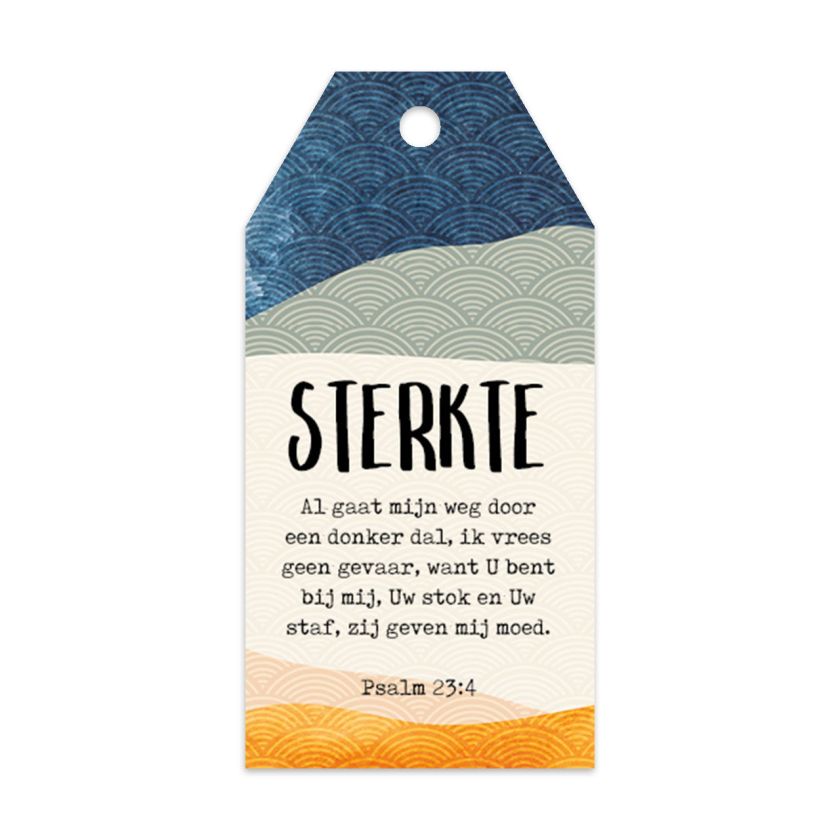 Cadeaulabel 'Sterkte - Psalm 23'