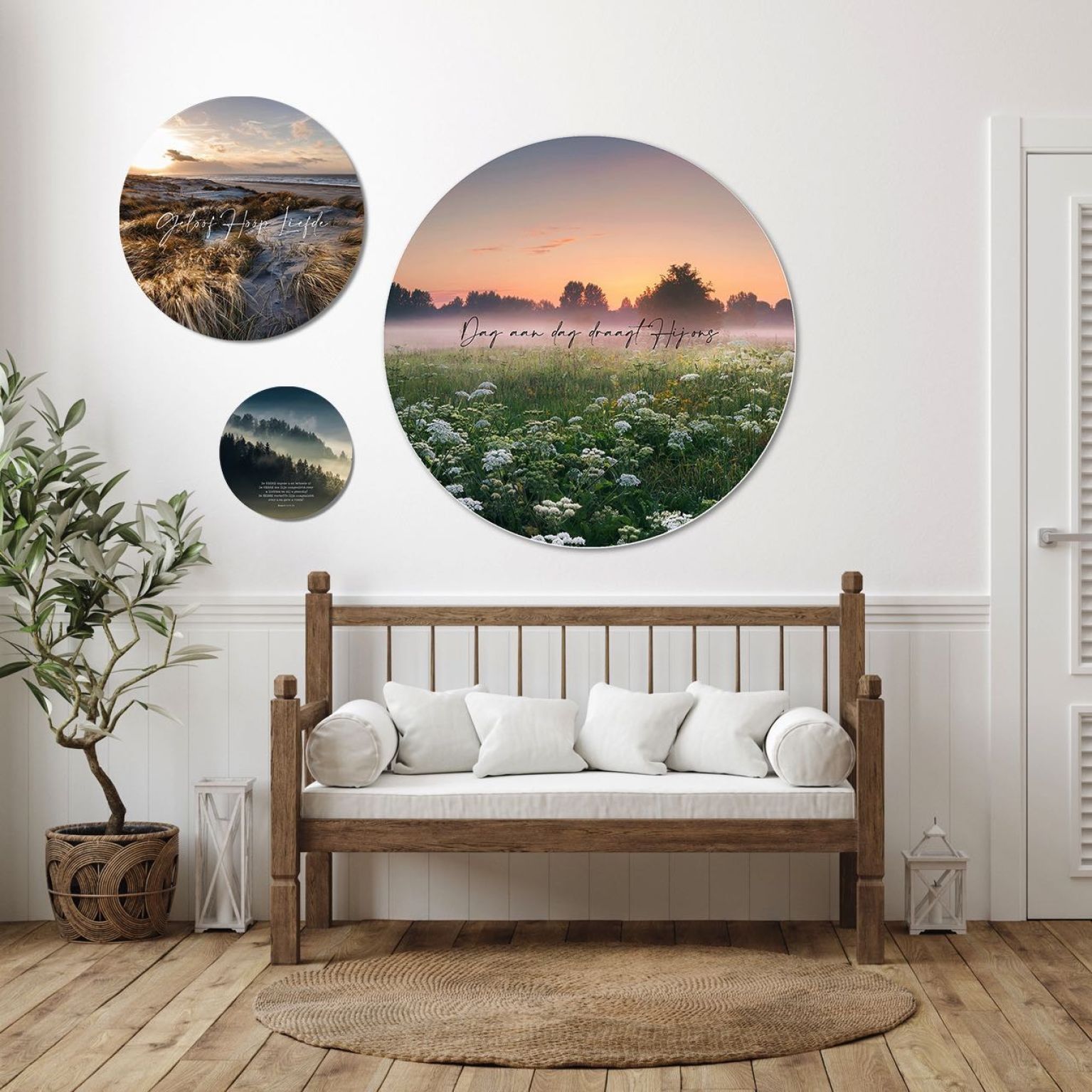 Afwijkende maat Muurcirkel - MA39000MAAT -  Eigen bedrukking muurcirkel bij MajesticAlly