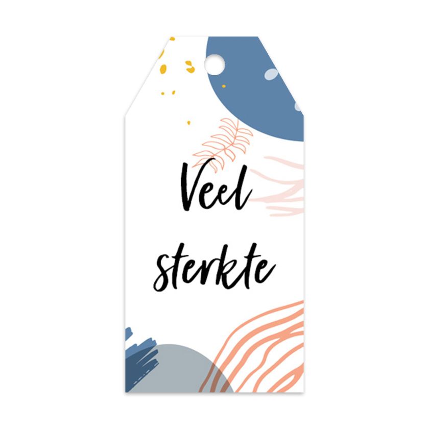 Cadeaulabel 'Veel sterkte'