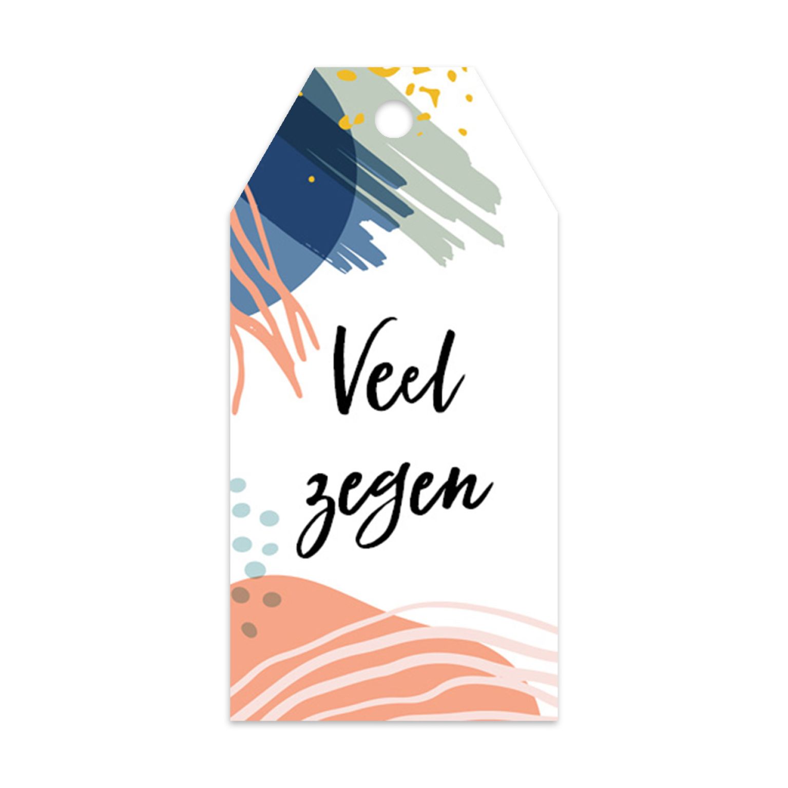 Cadeaulabel 'Veel zegen'
