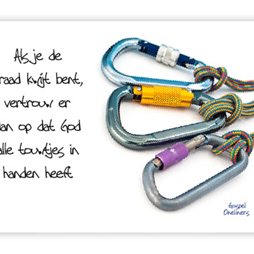 Prentbriefkaart als je de draad kwijt be - MA10052 -  Quotes