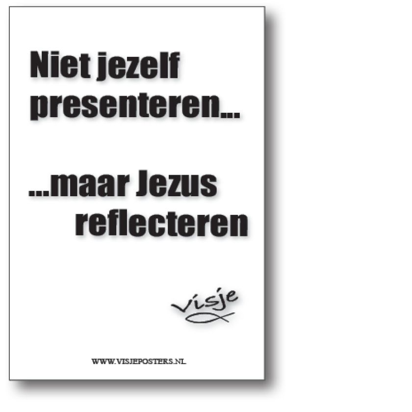 minikaart Visje 'Niet jezelf presenteren'