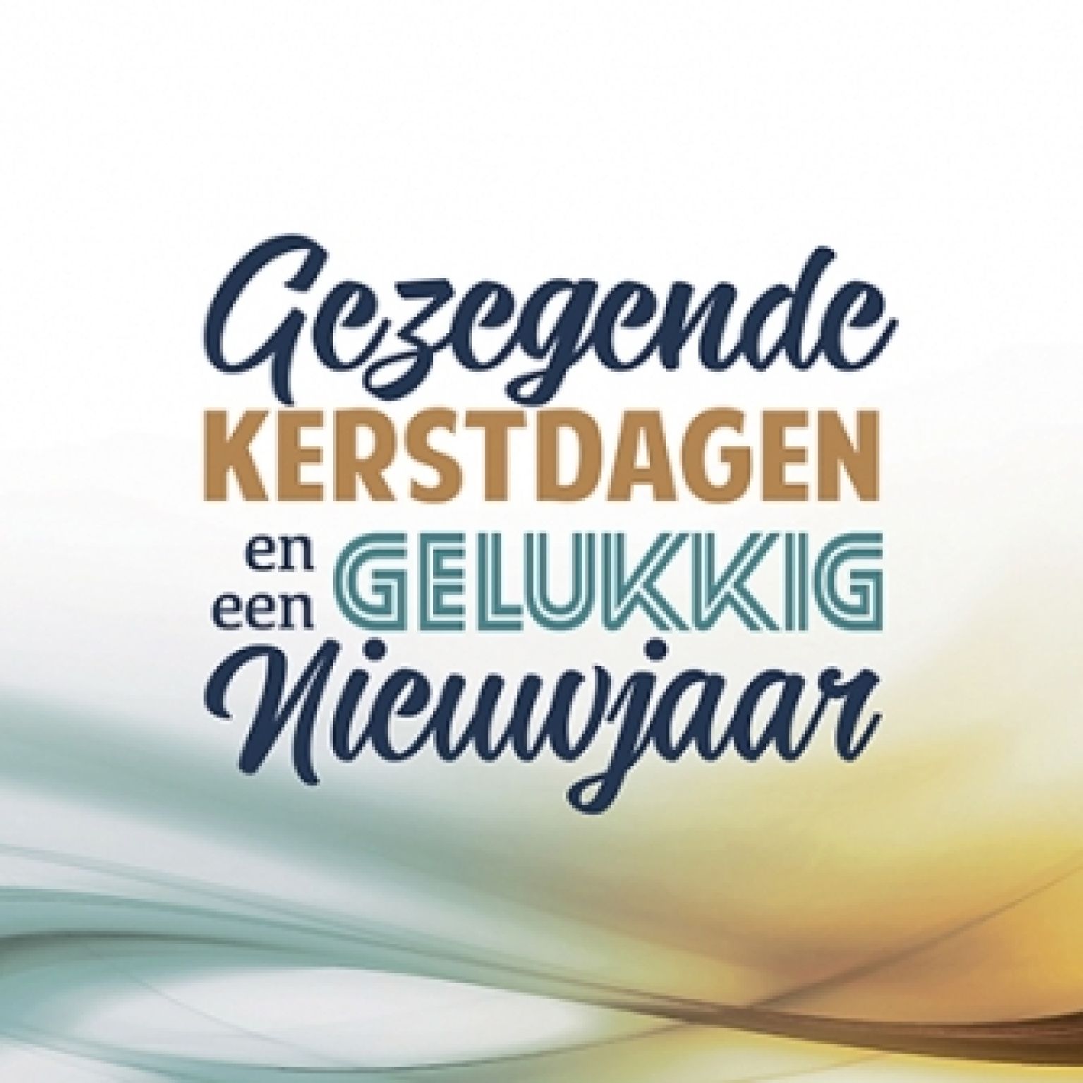 Kerstkaart 'Gezegende Kerstdagen - geel' - 454110 -  Kerst-Morgenster bij MajesticAlly