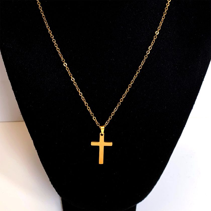 MA47013 - Ketting Kruisje 2,5 cm - Goud