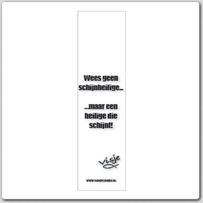 Boekenlegger visje wees geen schijnheili - 44846 -  Visje bij MajesticAlly