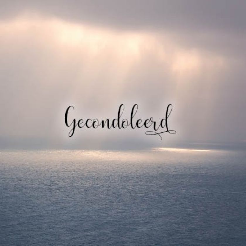 Kaart 'Gecondoleerd - doorbrekende zon' - MA34018 -  Stille momenten bij MajesticAlly