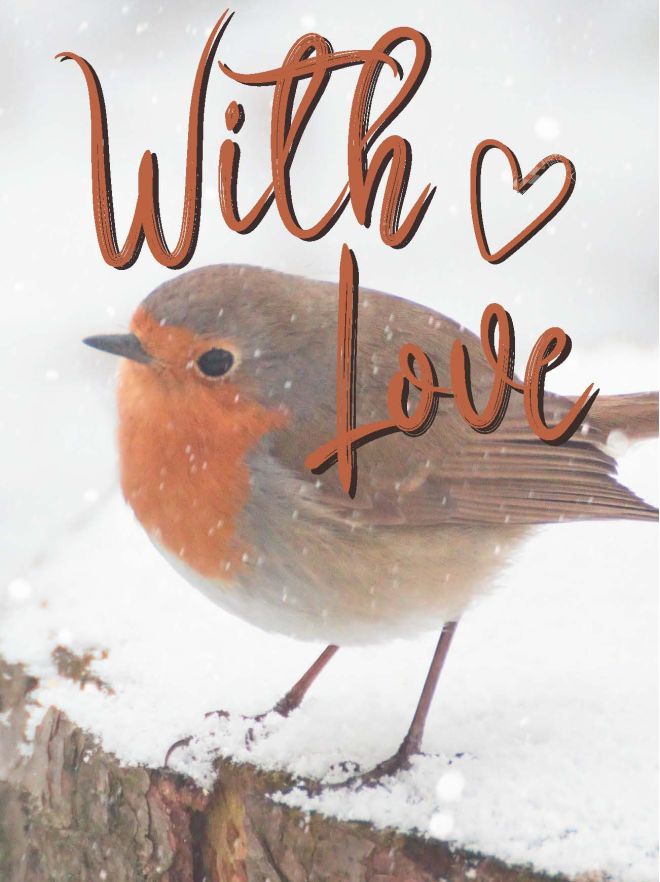 MA41506 - Minikaartje Kerst 'With love'