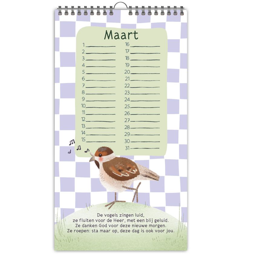 4.Verjaardagskalender kinderen Marjoleins Creations Maart d3032d59