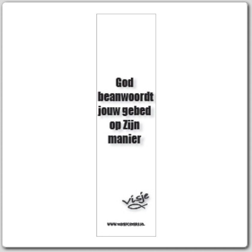 Boekenlegger visje God beantwoordt jouw - 44843 -  Visje bij MajesticAlly