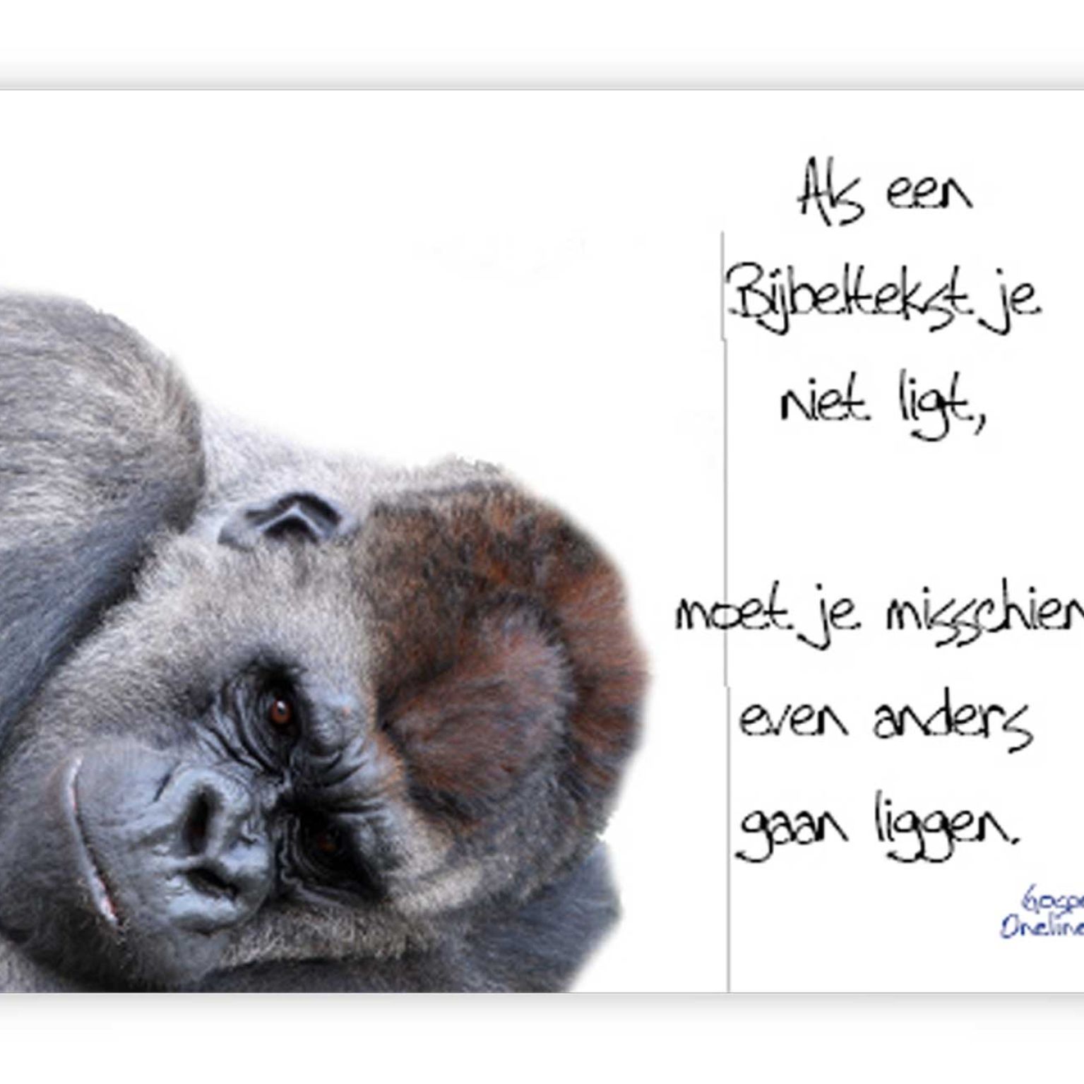 Poster A4 als een bijbeltekst je niet ligt - 46721 -  Wanddeco/posters bij MajesticAlly