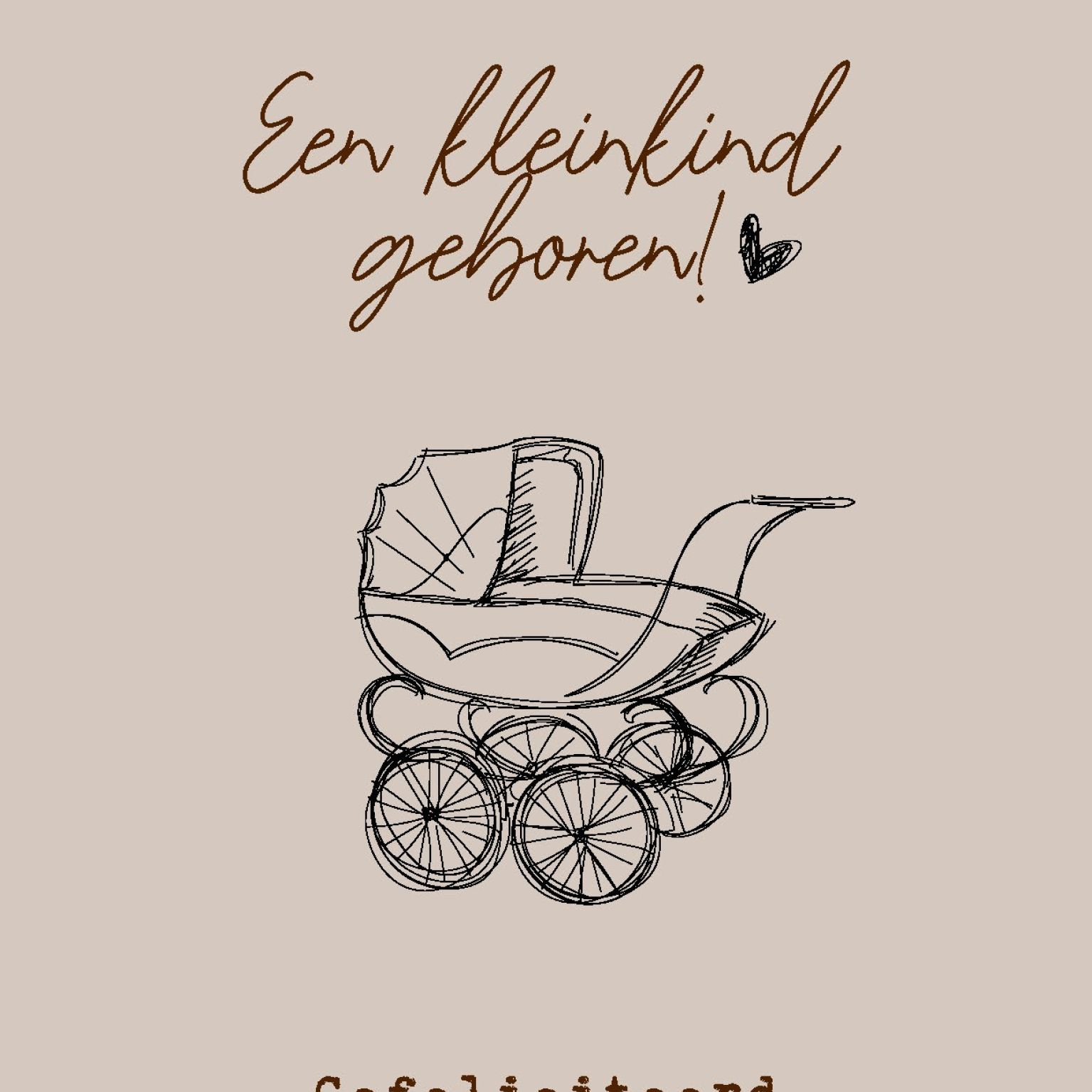 Wenskaart 'Een kleinkind geboren' - MA44005 -  LUV2022 bij MajesticAlly