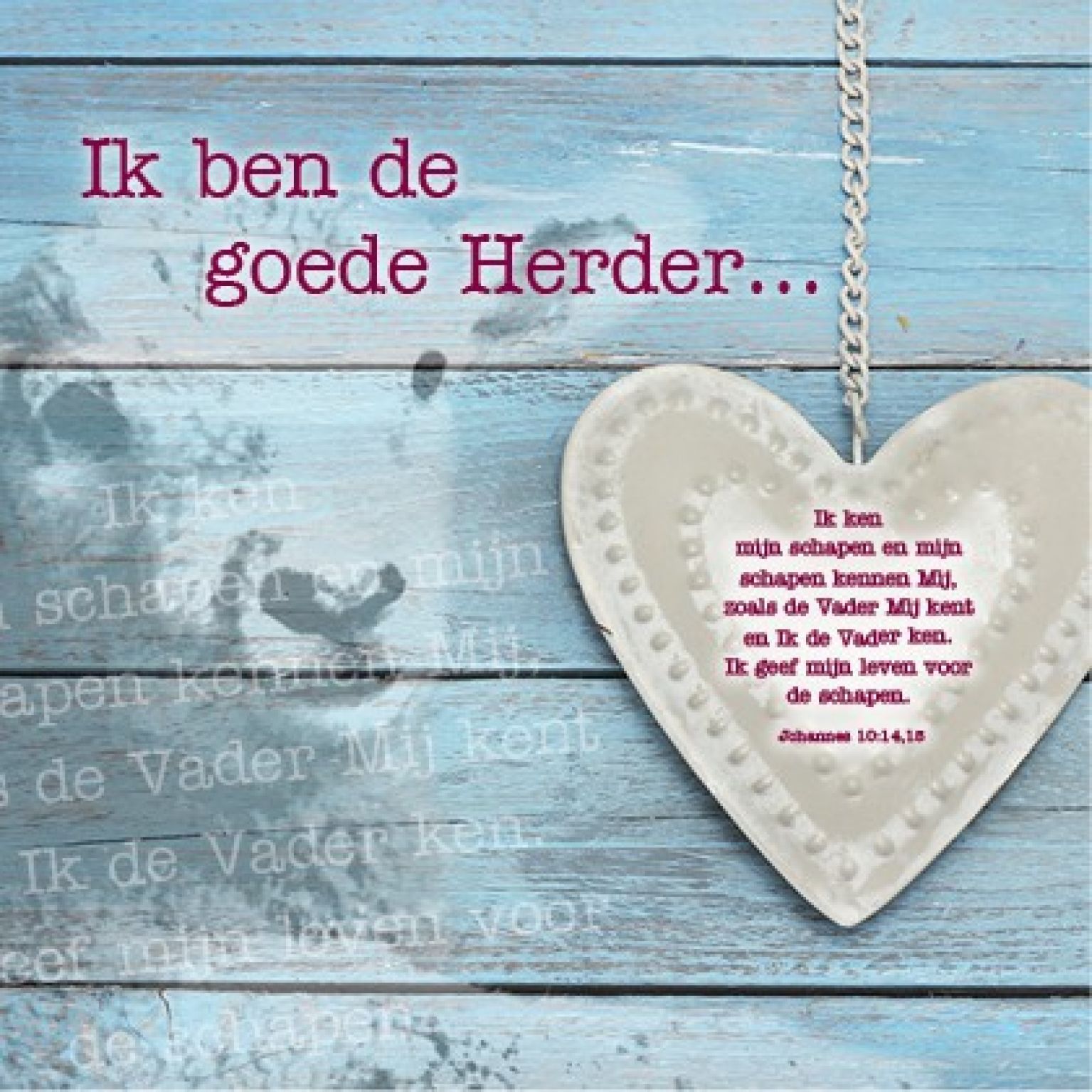 Kaart 'Goede Herder' - MA12002 -  Lifestyle bij MajesticAlly