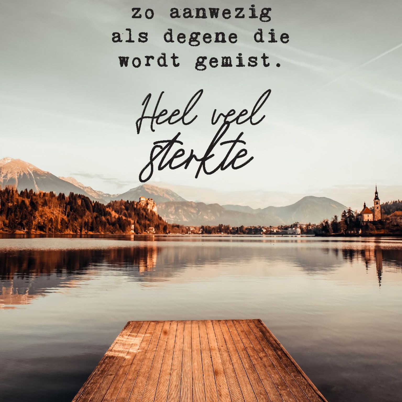 Wenskaart 'Geen mens zo aanwezig' - MA44047 -  LUV2022 bij MajesticAlly