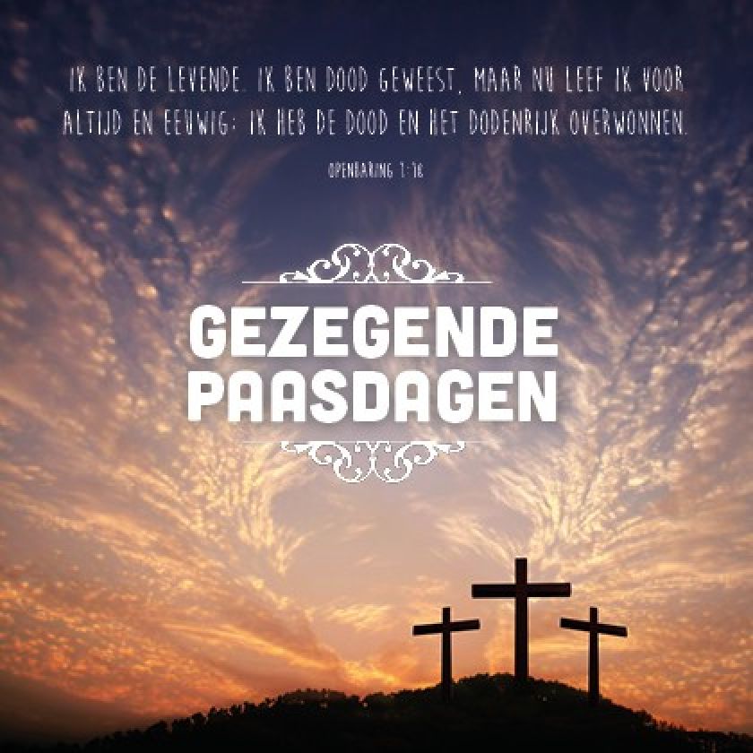 Paaskaart 'Openbaring  1:18' - MA15037 -  Pasen bij MajesticAlly