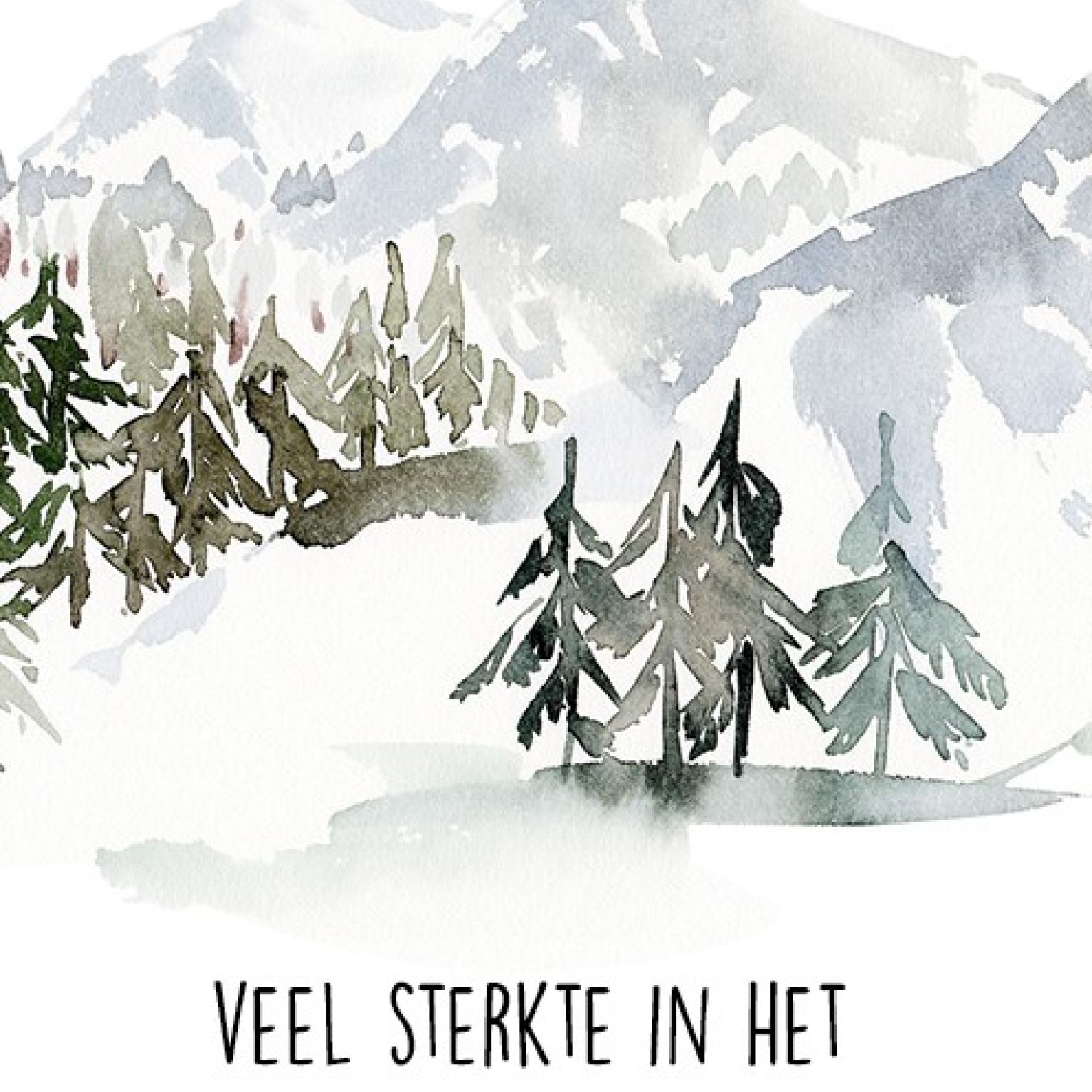 Kerstkaart 'Veel sterkte' - MA26239 -  Christelijke kerstkaarten bij MajesticAlly