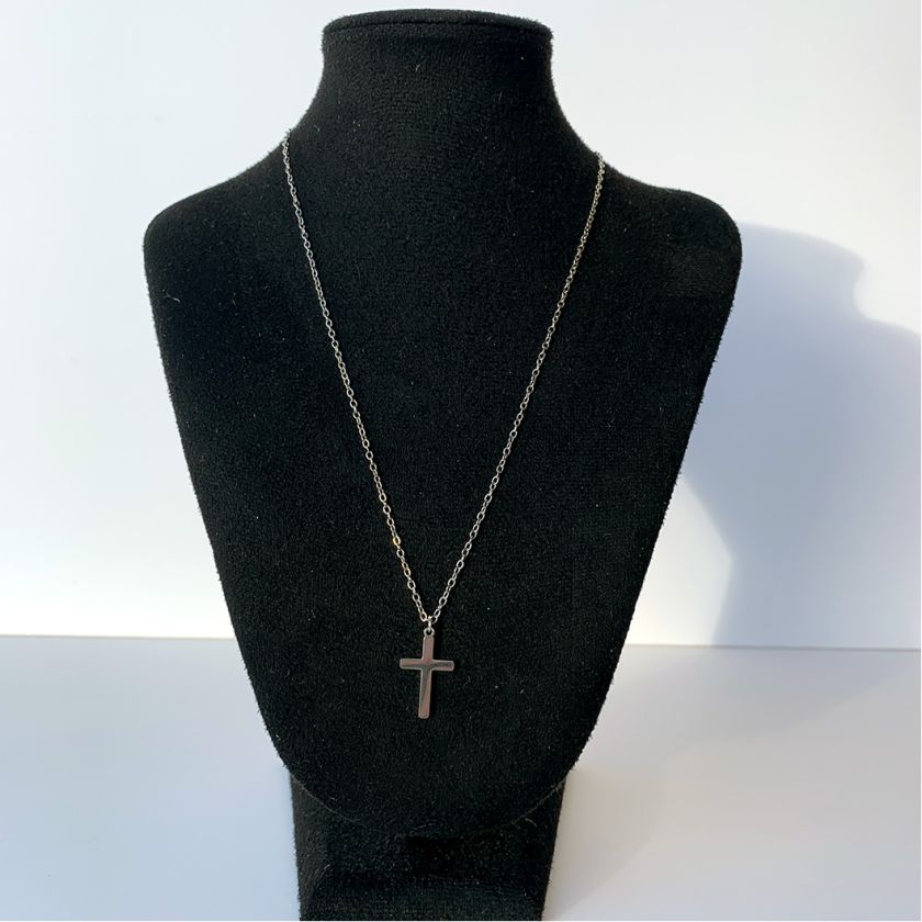 MA47019 Ketting kruisje small - zilver