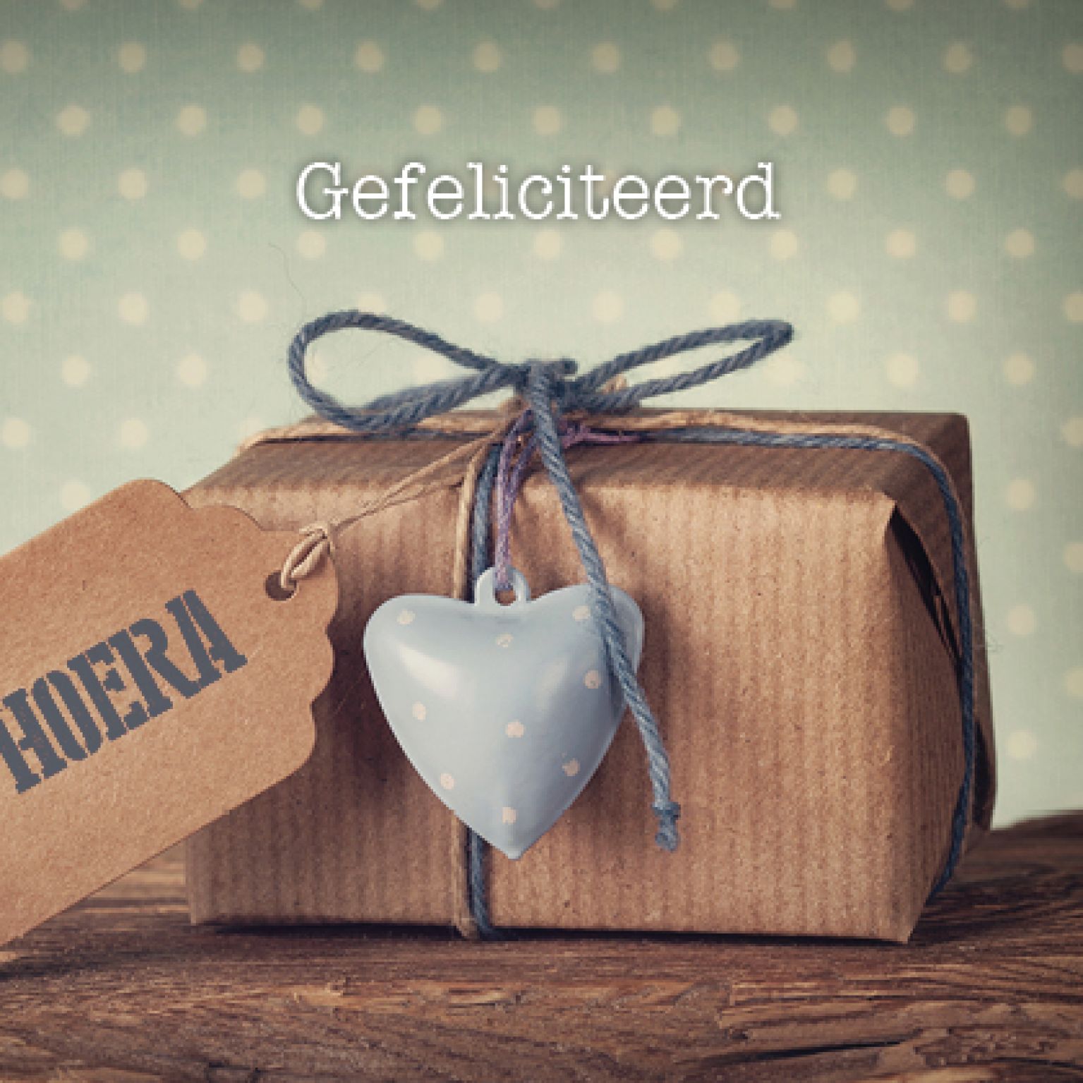 Kaart 'Gefeliciteerd' - MA12029 -  Lifestyle bij MajesticAlly